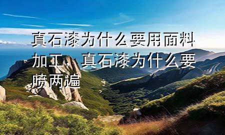 真石漆为什么要用面料加工，真石漆为什么要喷两遍