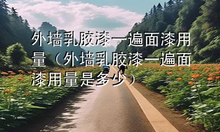 外墙乳胶漆一遍面漆用量（外墙乳胶漆一遍面漆用量是多少）