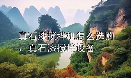 真石漆搅拌机怎么选购，真石漆搅拌设备