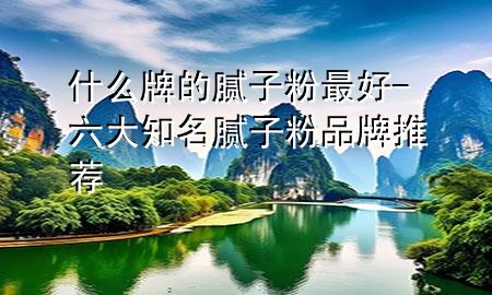 什么牌的腻子粉最好-六大知名腻子粉品牌推荐