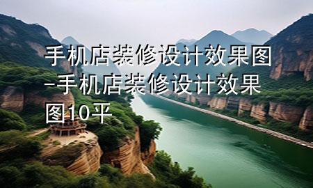 手机店装修设计效果图-手机店装修设计效果图10平