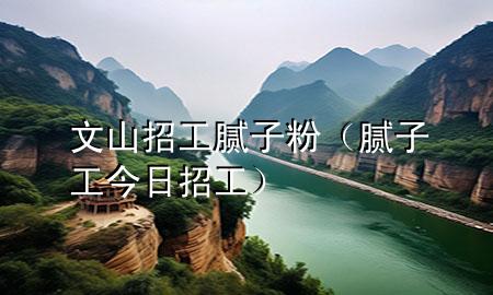 文山招工腻子粉（腻子工今日招工）
