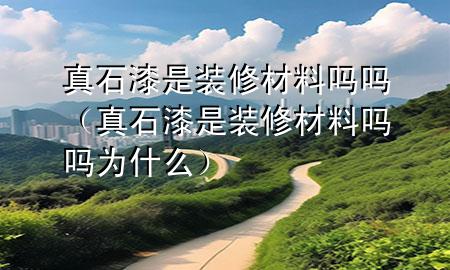 真石漆是装修材料吗吗（真石漆是装修材料吗吗为什么）