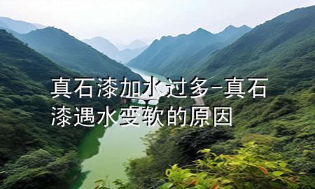 真石漆加水过多-真石漆遇水变软的原因
