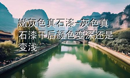 嫩灰色真石漆-灰色真石漆干后颜色变深还是变浅