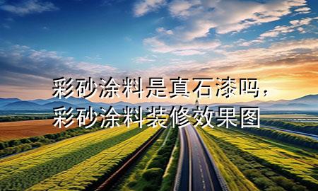 彩砂涂料是真石漆吗，彩砂涂料装修效果图