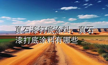真石漆打底涂料，真石漆打底涂料有哪些