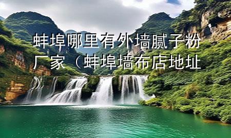 蚌埠哪里有外墙腻子粉厂家（蚌埠墙布店地址）