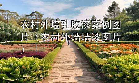 农村外墙乳胶漆案例图片（农村外墙墙漆图片）