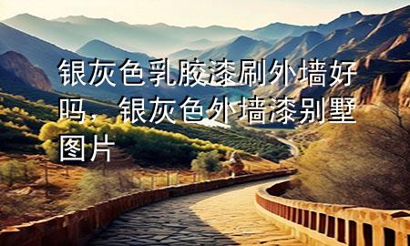 银灰色乳胶漆刷外墙好吗，银灰色外墙漆别墅图片