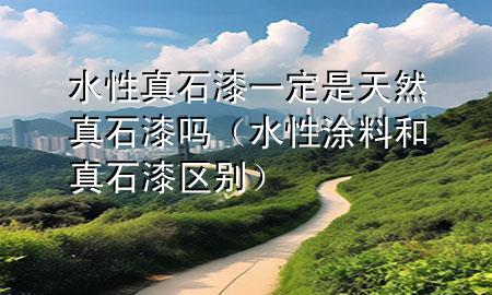 水性真石漆一定是天然真石漆吗（水性涂料和真石漆区别）