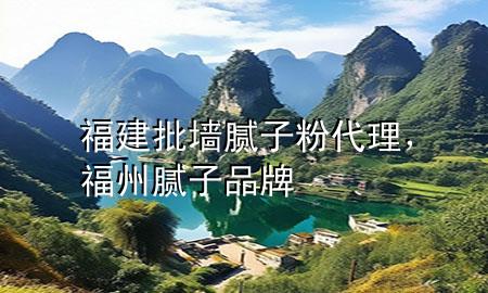 福建批墙腻子粉代理，福州腻子品牌