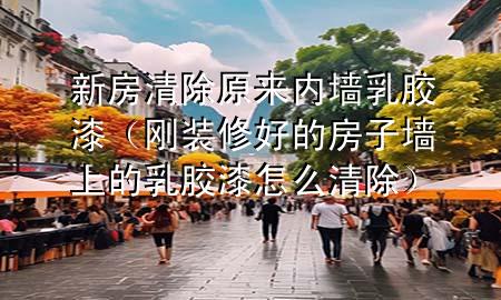 新房清除原来内墙乳胶漆（刚装修好的房子墙上的乳胶漆怎么清除）