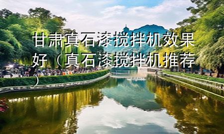 甘肃真石漆搅拌机效果好（真石漆搅拌机推荐）