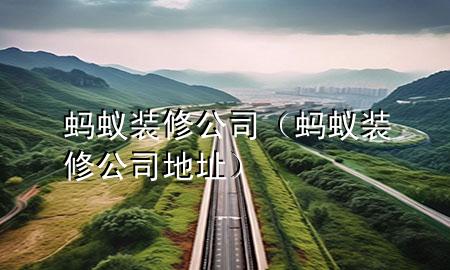蚂蚁装修公司（蚂蚁装修公司地址）