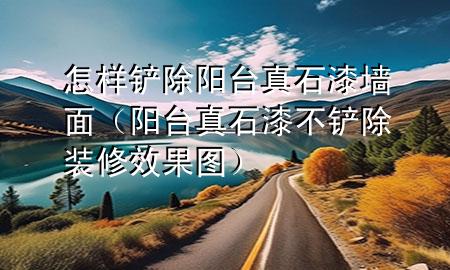 怎样铲除阳台真石漆墙面（阳台真石漆不铲除装修效果图）