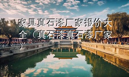 家具真石漆厂家报价大全（真石漆真石漆厂家）