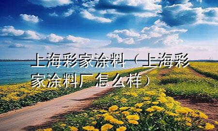 上海彩家涂料（上海彩家涂料厂怎么样）
