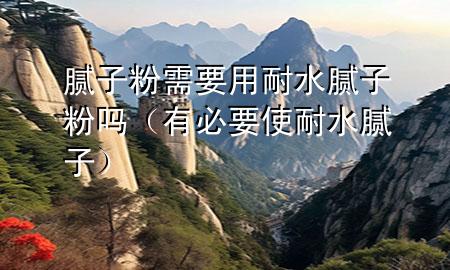 腻子粉需要用耐水腻子粉吗（有必要使耐水腻子）