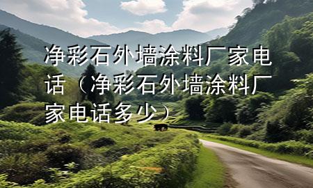 净彩石外墙涂料厂家电话（净彩石外墙涂料厂家电话多少）