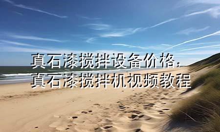真石漆搅拌设备价格，真石漆搅拌机视频教程