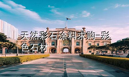天然彩石涂料求购-彩色石材