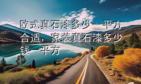 欧式真石漆多少一平方合适，家装真石漆多少钱一平方