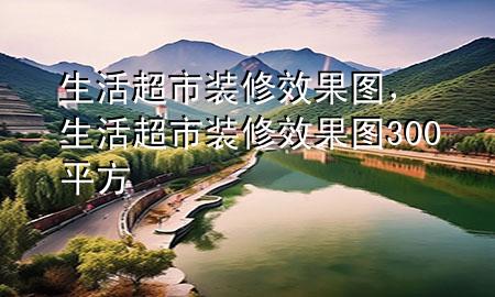 生活超市装修效果图，生活超市装修效果图300平方