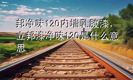 邦净味120内墙乳胶漆，立邦漆净味120是什么意思