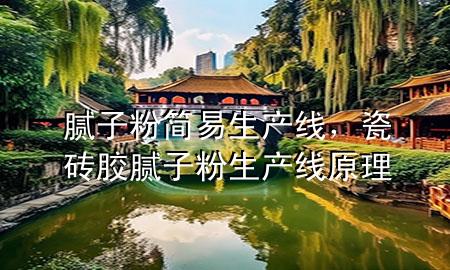 腻子粉简易生产线，瓷砖胶腻子粉生产线原理