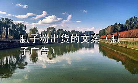 腻子粉出货的文案（腻子广告）