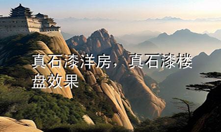 真石漆洋房，真石漆楼盘效果