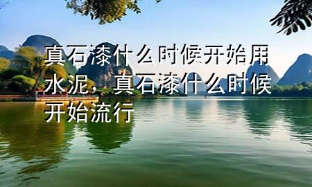 真石漆什么时候开始用水泥，真石漆什么时候开始流行