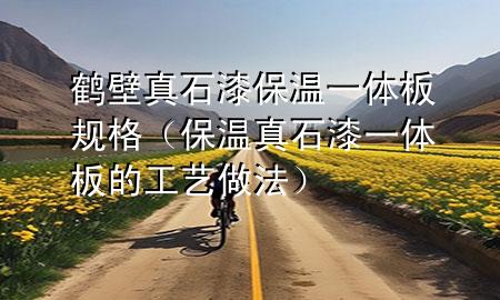 鹤壁真石漆保温一体板规格（保温真石漆一体板的工艺做法）