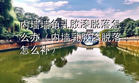 内墙墙角乳胶漆脱落怎么办（内墙乳胶漆脱落怎么补）