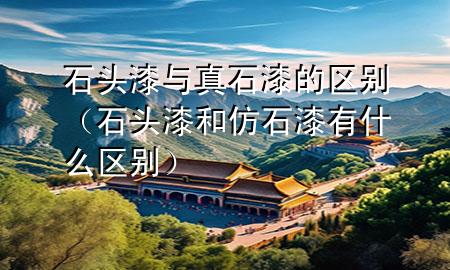 石头漆与真石漆的区别（石头漆和仿石漆有什么区别）