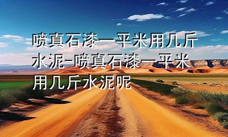 喷真石漆一平米用几斤水泥-喷真石漆一平米用几斤水泥呢