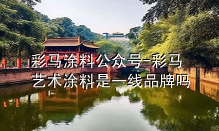彩马涂料公众号-彩马艺术涂料是一线品牌吗