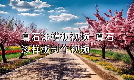 真石漆模板视频-真石漆样板制作视频