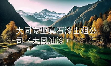 大同专业真石漆出租公司（大同油漆）