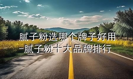 腻子粉选哪个牌子好用-腻子粉十大品牌排行