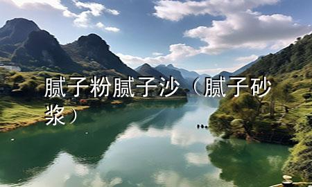 腻子粉腻子沙（腻子砂浆）