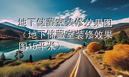 地下储藏室装修效果图（地下储藏室装修效果图15平米）