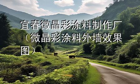 宜春微晶彩涂料制作厂（微晶彩涂料外墙效果图）