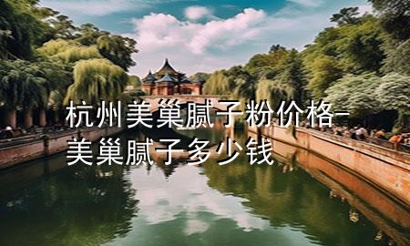 杭州美巢腻子粉价格-美巢腻子多少钱