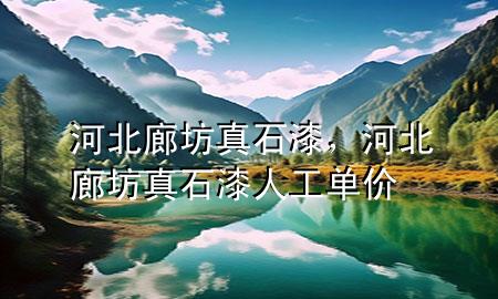 河北廊坊真石漆，河北廊坊真石漆人工单价