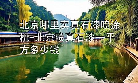 北京哪里卖真石漆喷涂机-北京喷真石漆一平方多少钱