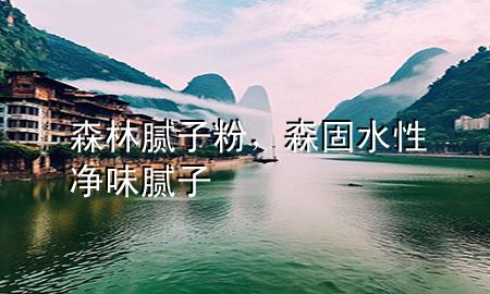 森林腻子粉，森固水性净味腻子