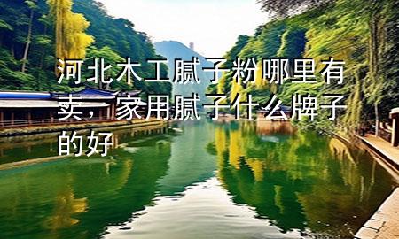 河北木工腻子粉哪里有卖，家用腻子什么牌子的好