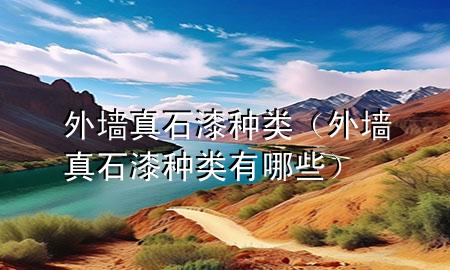 外墙真石漆种类（外墙真石漆种类有哪些）